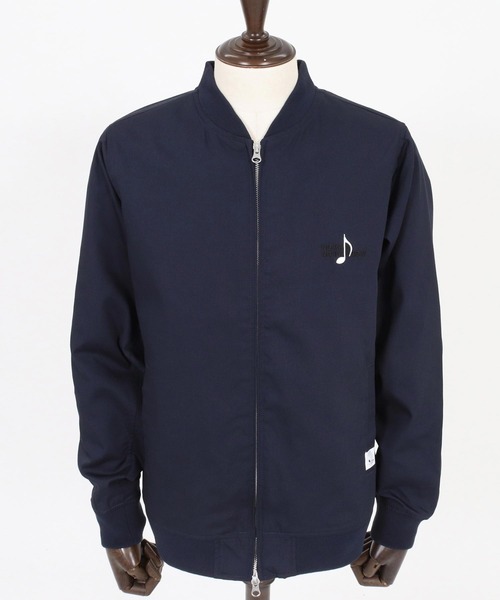No Rain No Rainbow(ノーレインノーレインボー)の「mj11430-stadium jacket with two-tone embroidery スタジャン(NR26S-23)(スタジャン・メンズ・ネイビー/ブラック・XL/L/M/S)」の18枚目の写真