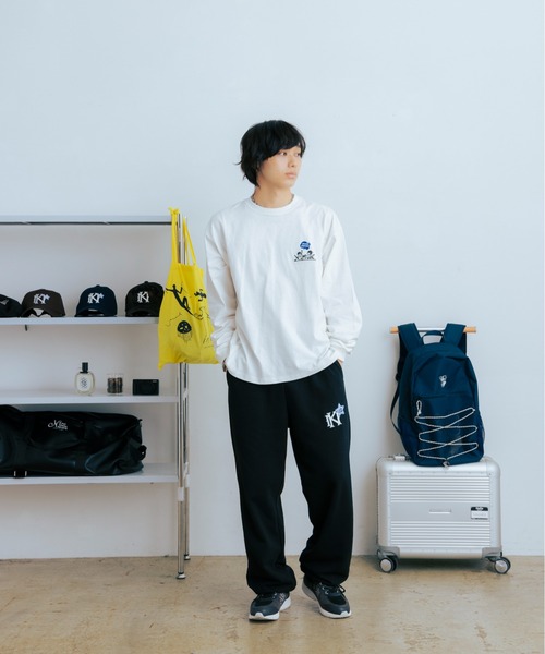 kaoyorinakami(カオヨリナカミ)の「KN sweat pants / カオヨリナカミスウェットパンツ(スウェットパンツ・メンズ・ブラック/グレー・X-LARGE/LARGE/MEDIUM/SMALL)」の12枚目の写真