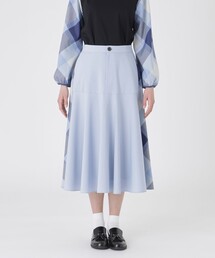 BLUE LABEL CRESTBRIDGE | サイドクレストブリッジチェックフレアスカート(スカート)