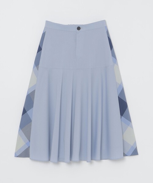 BLUE LABEL CRESTBRIDGE（ブルーレーベルクレストブリッジ）の「サイドクレストブリッジチェックフレアスカート（スカート・レディース・ブルー系その他2/ダークネイビー/ベージュ・36/38）」の10枚目の写真