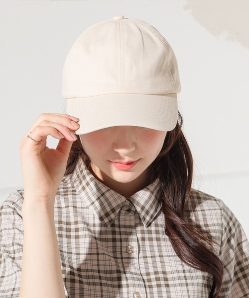 Honeys（ハニーズ）の「バックリボンキャップ（キャップ・レディース・サックスブルー系1/ブラック/ピンクベージュ/アイボリー・M）」の5枚目の写真