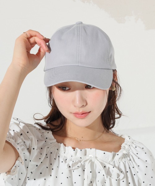 Honeys（ハニーズ）の「バックリボンキャップ（キャップ・レディース・サックスブルー系1/ブラック/ピンクベージュ/アイボリー・M）」の11枚目の写真