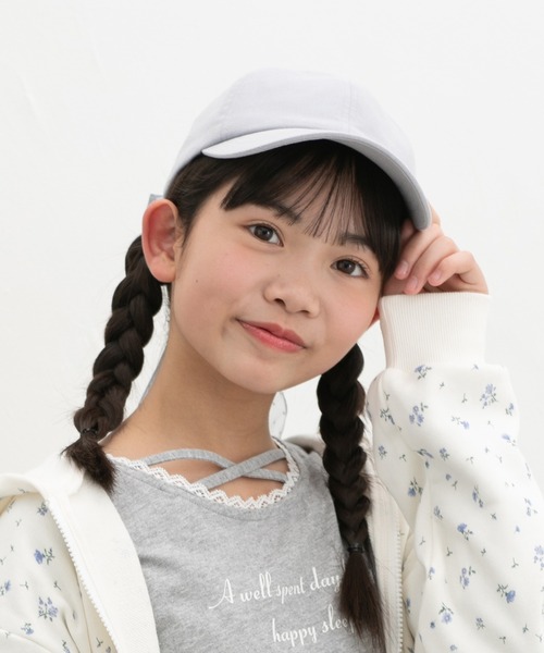 Honeys（ハニーズ）の「バックリボンキャップ（キャップ・レディース・サックスブルー系1/ブラック/ピンクベージュ/アイボリー・M）」の14枚目の写真