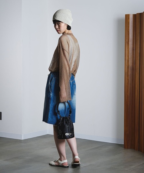 ROSE BUD(ローズバッド)の「SHEER STRIPS PULLOVER(Tシャツ/カットソー・レディース・ブラウン/ホワイト/ライトブルー・ONE SIZE)」の22枚目の写真