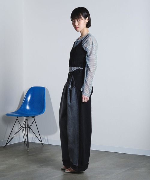 ROSE BUD(ローズバッド)の「SHEER STRIPS PULLOVER(Tシャツ/カットソー・レディース・ブラウン/ホワイト/ライトブルー・ONE SIZE)」の20枚目の写真