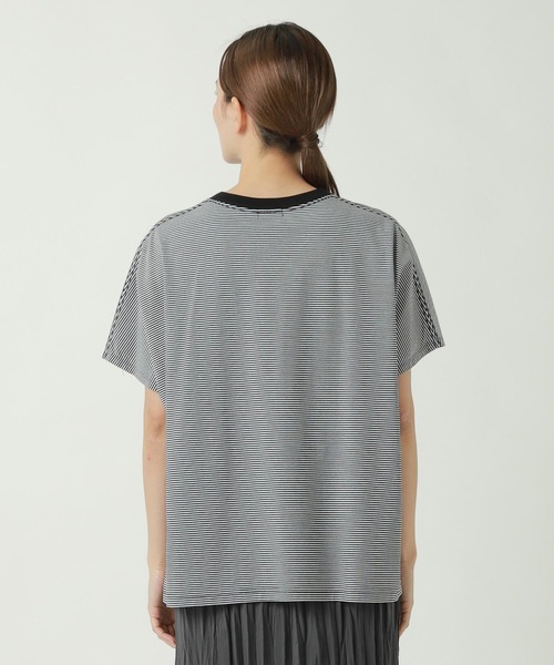 ZUCCa(ズッカ)の「HEART LOGO STRIPED T(Tシャツ/カットソー・レディース・ベージュ/ブラック/ブルー・M size)」の14枚目の写真