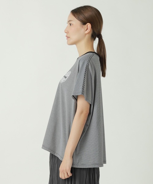 ZUCCa(ズッカ)の「HEART LOGO STRIPED T(Tシャツ/カットソー・レディース・ベージュ/ブラック/ブルー・M size)」の16枚目の写真