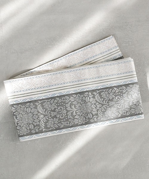 utatane（ウタタネ）の「手染め注染浴衣3点セット utatane×注染工房 本麻 近江縮 淡墨（うすずみ）の朝顔 博多織正絹小袋帯（浴衣・レディース・キナリ・FREE）」の11枚目の写真