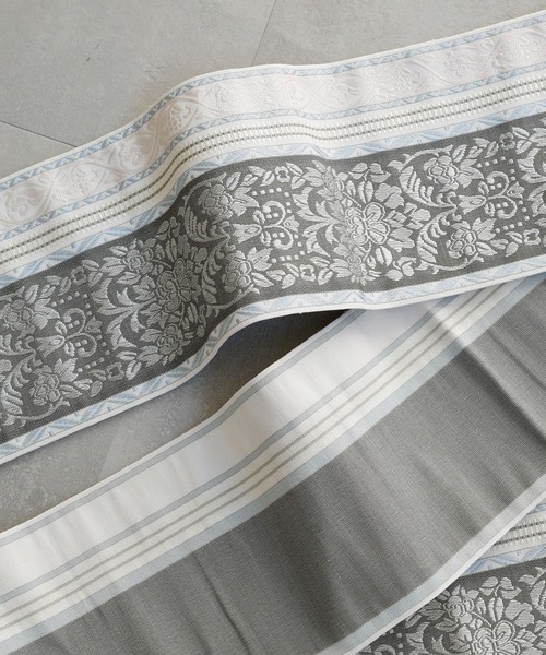 utatane（ウタタネ）の「手染め注染浴衣3点セット utatane×注染工房 本麻 近江縮 淡墨（うすずみ）の朝顔 博多織正絹小袋帯（浴衣・レディース・キナリ・FREE）」の13枚目の写真