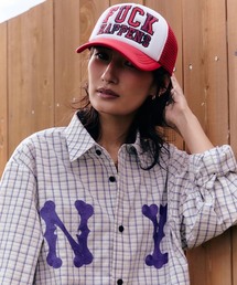 WOKE EDGE（ウォークエッジ）の「WOKE EDGE / ウォークエッジ NY Glit Check Shirt（シャツ/ブラウス）」