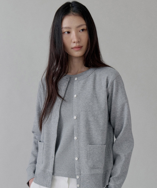 STEP AROUND(ステップアラウンド)の「Waffle Cotton Jersey Cardigan_MELANGE(カーディガン/ボレロ・レディース・その他・FREE)」の2枚目の写真
