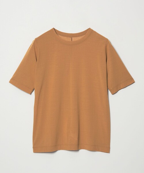 conte（コンテ）の「＜conte＞コットン シアー クルーネックTシャツ（Tシャツ/カットソー・レディース・ブラック/ホワイト/ダークブラウン/オレンジ・FREE）」の8枚目の写真