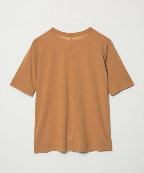 conte（コンテ）の「＜conte＞コットン シアー クルーネックTシャツ（Tシャツ/カットソー・レディース・ブラック/ホワイト/ダークブラウン/オレンジ・FREE）」の9枚目の写真