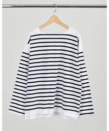 MONT KEMMEL（モンケメル）の「【 MONTKEMMEL / モンケメル 】バスクボーダー　ロングスリーブTシャツ（Tシャツ/カットソー）」