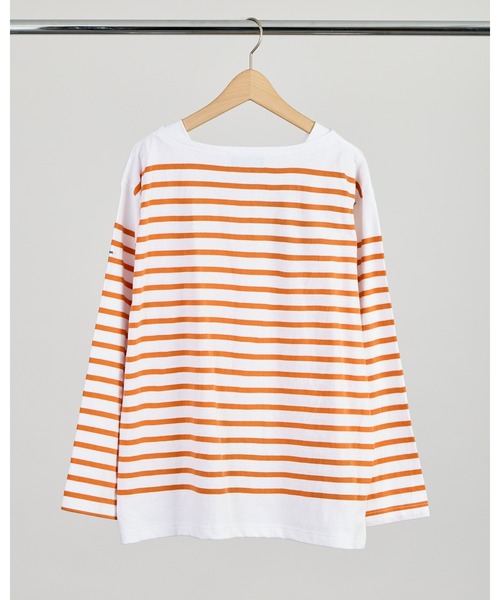 MONT KEMMEL(モンケメル)の「【 MONTKEMMEL / モンケメル 】バスクボーダー ロングスリーブTシャツ(Tシャツ/カットソー・レディース・ブラック/ブルー/オレンジ/ホワイト・38/36/40)」の9枚目の写真