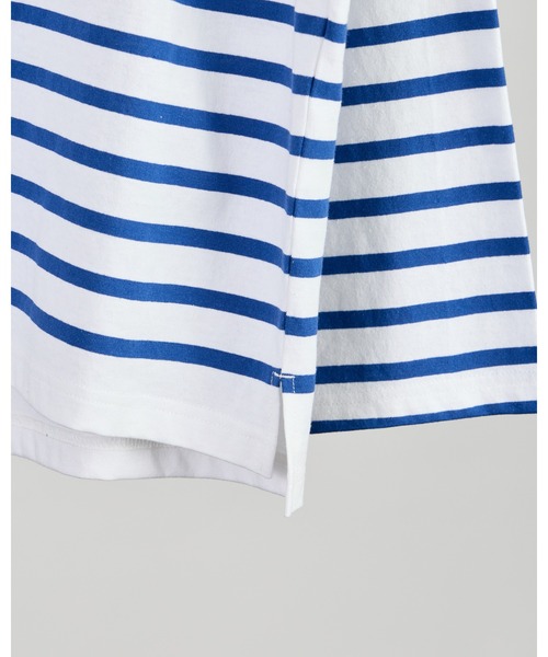 MONT KEMMEL(モンケメル)の「【 MONTKEMMEL / モンケメル 】バスクボーダー ロングスリーブTシャツ(Tシャツ/カットソー・レディース・ブラック/ブルー/オレンジ/ホワイト・38/36/40)」の8枚目の写真