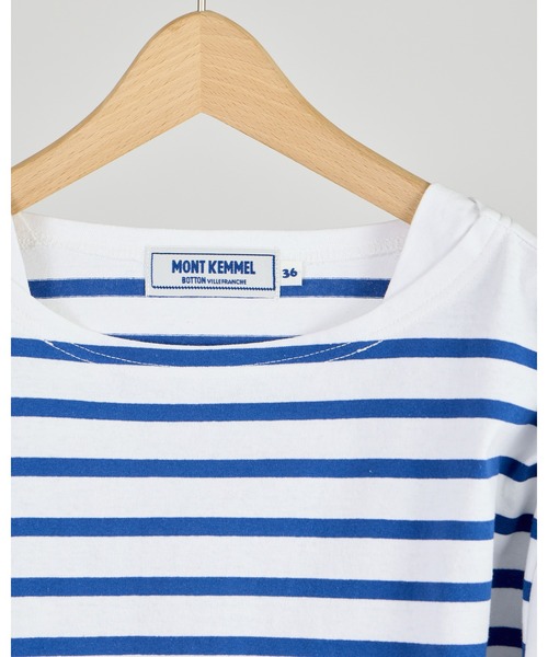 MONT KEMMEL(モンケメル)の「【 MONTKEMMEL / モンケメル 】バスクボーダー ロングスリーブTシャツ(Tシャツ/カットソー・レディース・ブラック/ブルー/オレンジ/ホワイト・38/36/40)」の7枚目の写真