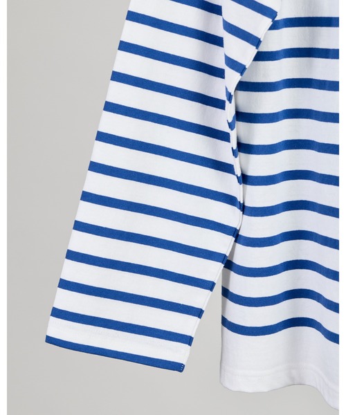 MONT KEMMEL(モンケメル)の「【 MONTKEMMEL / モンケメル 】バスクボーダー ロングスリーブTシャツ(Tシャツ/カットソー・レディース・ブラック/ブルー/オレンジ/ホワイト・38/36/40)」の5枚目の写真