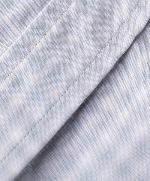 Name.（ネーム）の「Name./ネーム T/R CHECK REGULAR SHIRT（シャツ/ブラウス・メンズ・グレー/ネイビー・1）」の4枚目の写真