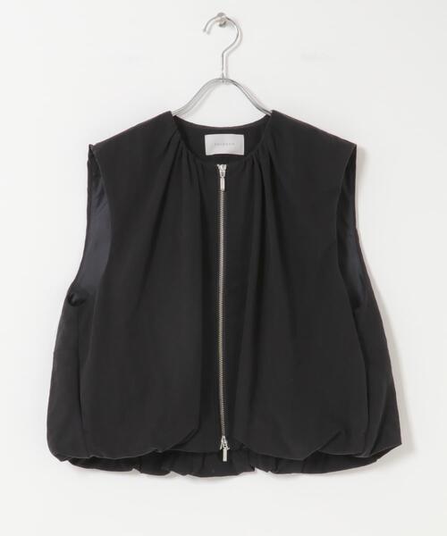 URBAN RESEARCH ROSSO WOMEN（アーバンリサーチ　ロッソ）の「CHIGNON　ダブルジップバルーンジレ（ダウンベスト・レディース・ベージュ/アイボリー/ブラック・FREE）」の12枚目の写真