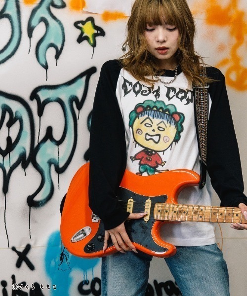 ROYAL FLASH（ロイヤルフラッシュ）の「guernika/ゲルニカ/Drooping COJI-COJI Raglan Sleeve T-Shirt（Tシャツ/カットソー・メンズ・ホワイト・L/M/XL）」の3枚目の写真