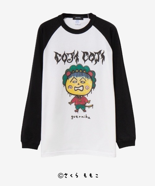 ROYAL FLASH（ロイヤルフラッシュ）の「guernika/ゲルニカ/Drooping COJI-COJI Raglan Sleeve T-Shirt（Tシャツ/カットソー・メンズ・ホワイト・L/M/XL）」の4枚目の写真