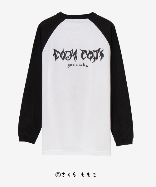 ROYAL FLASH（ロイヤルフラッシュ）の「guernika/ゲルニカ/Drooping COJI-COJI Raglan Sleeve T-Shirt（Tシャツ/カットソー・メンズ・ホワイト・L/M/XL）」の5枚目の写真