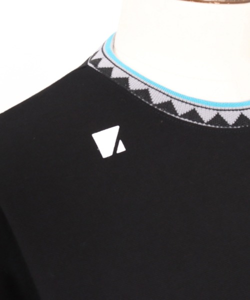 ANGENEHM(アンゲネーム)の「mt10443-Tucked Design & Pique Jacquard Rib T-shirt Tシャツ(AG06-022scg)(Tシャツ/カットソー・メンズ・ホワイト/ブラック・L/M/S)」の16枚目の写真