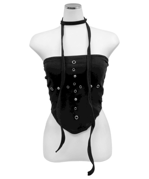 FOLLOWIN(フォロウィン)の「【カップ付き】アイレットデザインチューブトップ(チューブトップ・レディース・ブラック/グレー/ホワイト・FREE)」の18枚目の写真
