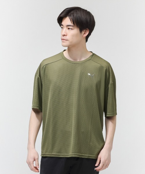 PUMA(プーマ)の「プーマ PUMA PUMA FLEX SS Tシャツ(Tシャツ/カットソー・メンズ・オリーブ/ブラック・M/L/LL/3L)」の2枚目の写真