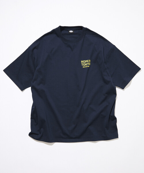 FREAK'S STORE(フリークスストア)の「限定展開 ホープ軒本舗×FREAK'S STORE 別注 ビッグシルエット バックプリント クルーネックTシャツ(Tシャツ/カットソー・メンズ・ブラック/ホワイト/イエロー/ネイビー・LARGE/SMALL/MEDIUM)」の18枚目の写真