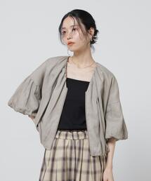 European Flax ギャザーバルーンブルゾン(セットアップ可)
