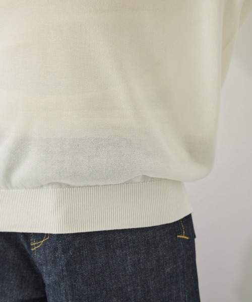 TODAYFUL（トゥデイフル）の「[TODAYFUL/トゥデイフル]Silky Skipper Knit（ニット/セーター・レディース・ホワイト/ブラック・FREE）」の10枚目の写真