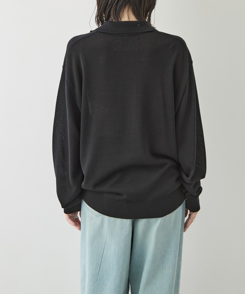 TODAYFUL（トゥデイフル）の「[TODAYFUL/トゥデイフル]Silky Skipper Knit（ニット/セーター・レディース・ホワイト/ブラック・FREE）」の15枚目の写真