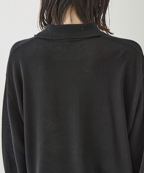 TODAYFUL（トゥデイフル）の「[TODAYFUL/トゥデイフル]Silky Skipper Knit（ニット/セーター・レディース・ホワイト/ブラック・FREE）」の16枚目の写真