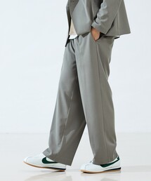 【セットアップ対応】デニムライクツイル ワイド イージーパンツ