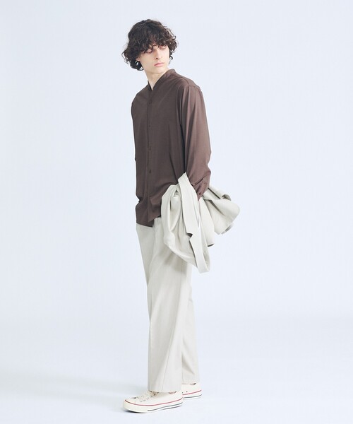 ABAHOUSE（アバハウス）の「【セットアップ対応】デニムライクツイル ワイド イージーパンツ（その他パンツ・メンズ・ブラック/ベージュ/インディゴブルー・46/48）」の20枚目の写真