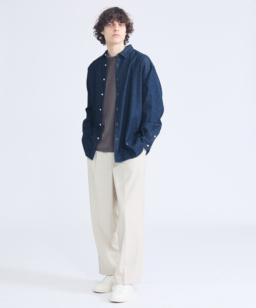 ABAHOUSE（アバハウス）の「【セットアップ対応】デニムライクツイル ワイド イージーパンツ（その他パンツ・メンズ・ブラック/ベージュ/インディゴブルー・46/48）」の22枚目の写真