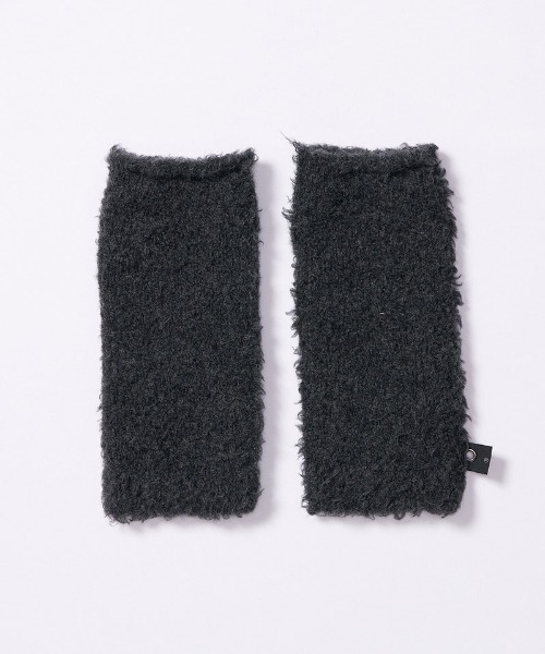 wjk（ダヴルジェイケイ）の「mko13615- fancy yarn knit hand warmer ニットハンドウォーマー(8001 wn10j)（手袋・メンズ・ブラック/ホワイト/チャコール・FREE）」の17枚目の写真