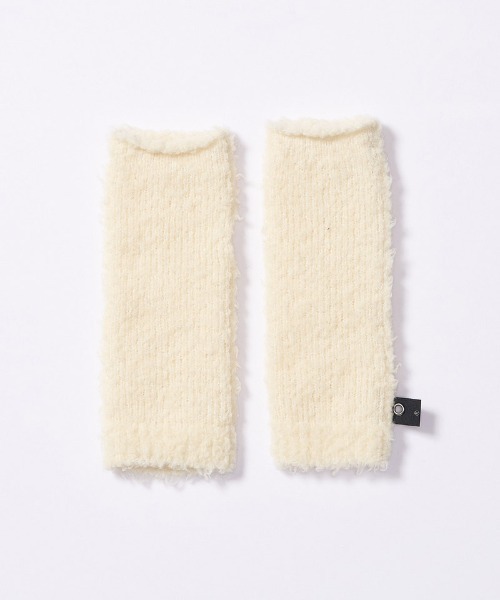 wjk（ダヴルジェイケイ）の「mko13615- fancy yarn knit hand warmer ニットハンドウォーマー(8001 wn10j)（手袋・メンズ・ブラック/ホワイト/チャコール・FREE）」の19枚目の写真