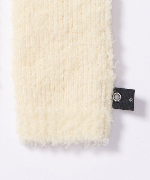 wjk（ダヴルジェイケイ）の「mko13615- fancy yarn knit hand warmer ニットハンドウォーマー(8001 wn10j)（手袋・メンズ・ブラック/ホワイト/チャコール・FREE）」の20枚目の写真