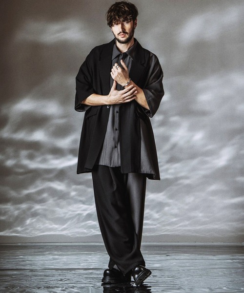 NO ID.(ノーアイディ)の「【NO ID.】Changing Tuck Trousers / チェンジング タック トラウザーズ(その他パンツ・メンズ・グレー/その他23/ブラック・2/1)」の21枚目の写真