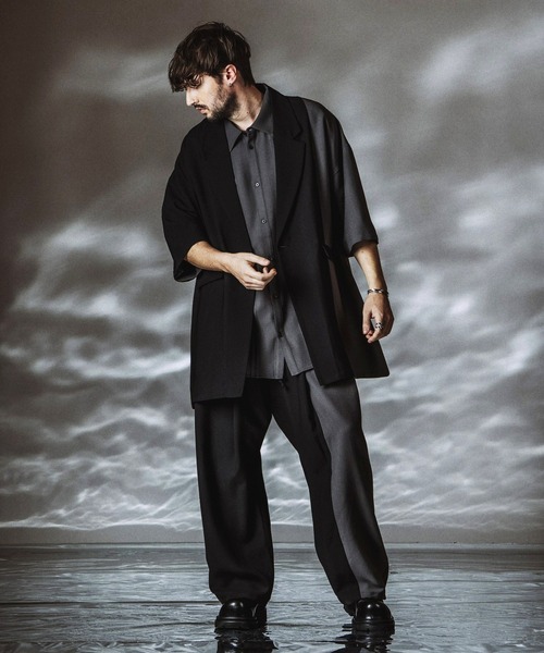 NO ID.(ノーアイディ)の「【NO ID.】Changing Tuck Trousers / チェンジング タック トラウザーズ(その他パンツ・メンズ・グレー/その他23/ブラック・2/1)」の22枚目の写真