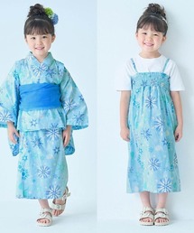 ピースとしても使える！キャラクターモチーフの２WAY浴衣セット