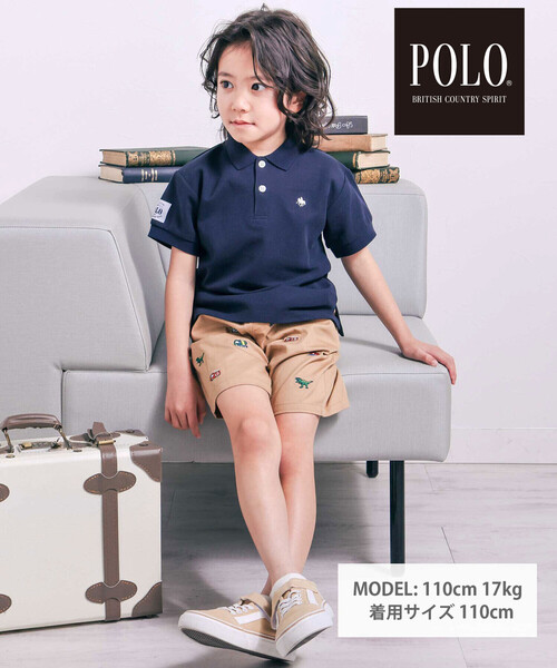 SLAP SLIP(スラップスリップ)の「【POLO BCS(ポロ・ビーシーエス)×SLAP SLIPコラボ】無地&ボーダー柄半袖ポロシャツ(80~130cm)(ポロシャツ・キッズ・ホワイト系その他/ネイビー・130cm/120cm/100cm/110cm/90cm/80cm)」の3枚目の写真