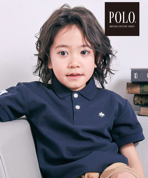 SLAP SLIP(スラップスリップ)の「【POLO BCS(ポロ・ビーシーエス)×SLAP SLIPコラボ】無地&ボーダー柄半袖ポロシャツ(80~130cm)(ポロシャツ・キッズ・ホワイト系その他/ネイビー・130cm/120cm/100cm/110cm/90cm/80cm)」の4枚目の写真
