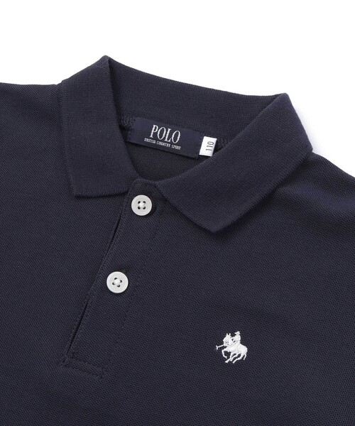 SLAP SLIP(スラップスリップ)の「【POLO BCS(ポロ・ビーシーエス)×SLAP SLIPコラボ】無地&ボーダー柄半袖ポロシャツ(80~130cm)(ポロシャツ・キッズ・ホワイト系その他/ネイビー・130cm/120cm/100cm/110cm/90cm/80cm)」の10枚目の写真