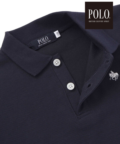 SLAP SLIP(スラップスリップ)の「【POLO BCS(ポロ・ビーシーエス)×SLAP SLIPコラボ】無地&ボーダー柄半袖ポロシャツ(80~130cm)(ポロシャツ・キッズ・ホワイト系その他/ネイビー・130cm/120cm/100cm/110cm/90cm/80cm)」の11枚目の写真