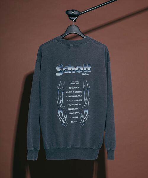 Schott(ショット)の「Schott/ショット/STORE LOCATION SWEAT/ストアロケーション スウェット(スウェット・メンズ・ブラウン/ブラック・M/L/XL/2XL)」の2枚目の写真