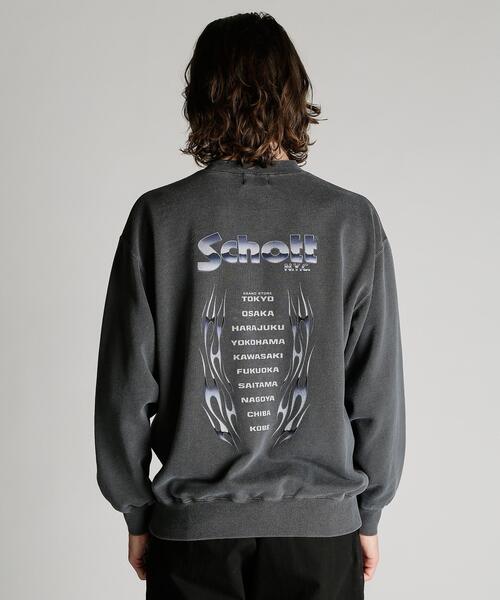 Schott(ショット)の「Schott/ショット/STORE LOCATION SWEAT/ストアロケーション スウェット(スウェット・メンズ・ブラウン/ブラック・M/L/XL/2XL)」の3枚目の写真